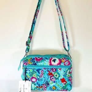 🌷Vera Bradley Ariel Floral Crossbody Bag Purse Little Mermaid Spring Break